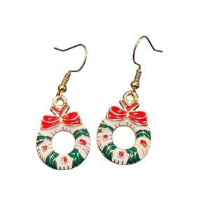 Christmas Wreath earrings